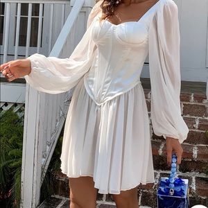 MISSORD white corset dress